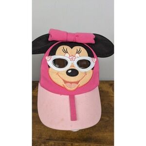 Disney Parks Minnie Mouse Kids Hat – Pink 3D Ears‎ & Bow, Sunglasses Cap